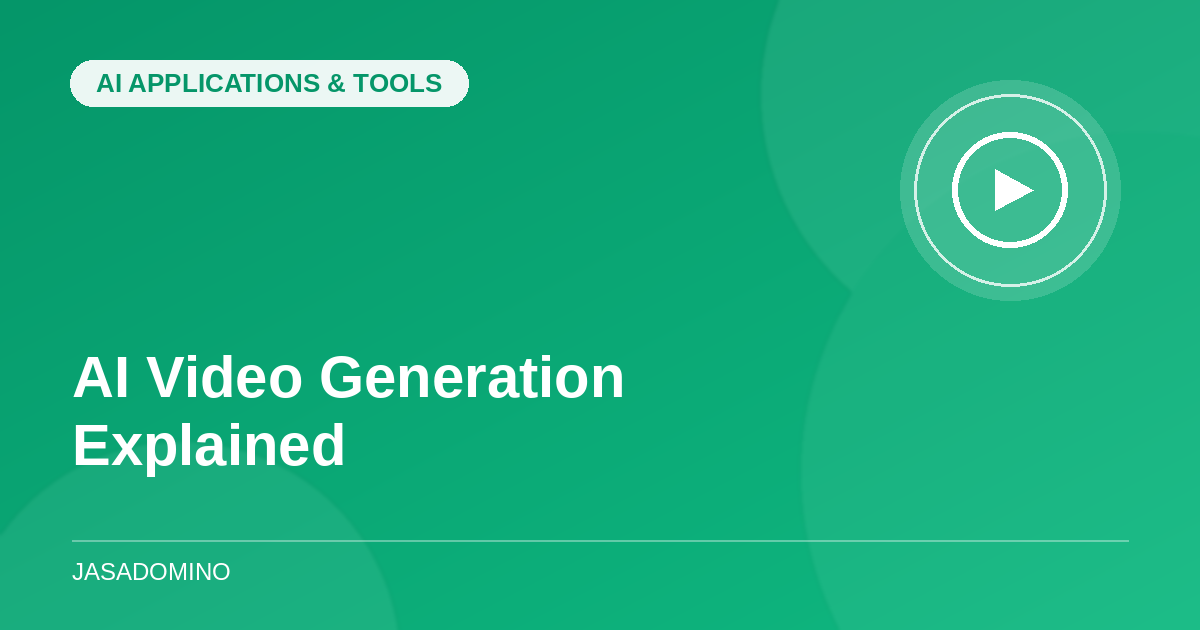 AI Video Generation Explained