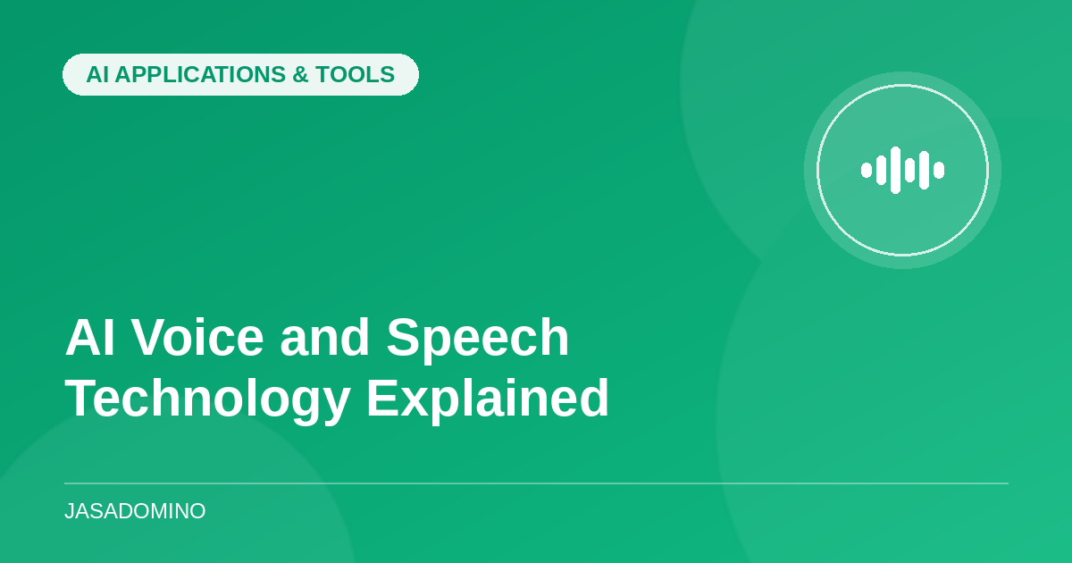 AI Voice and Speech Technology Explained